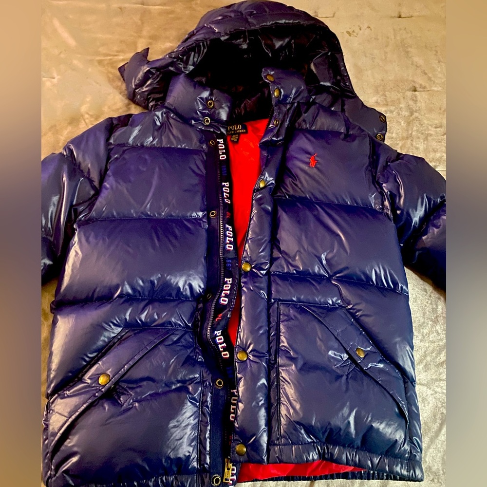 Like New Polo Coat! Navy, boys xxl 18/20
